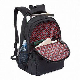 Рюкзак школьный GRIZZLY RB-962-2 /1 black/green