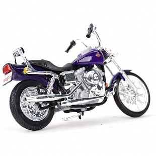 Мотоцикл Maisto 1:18 Harley Davidson 2001 FXDWG Dyna Wide Glide (31360) violet