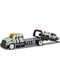 Эвакуатор игрушечный и машинка Maisto International DuraStar Flatbed & 1988 Ford Mustang LX (15055)
