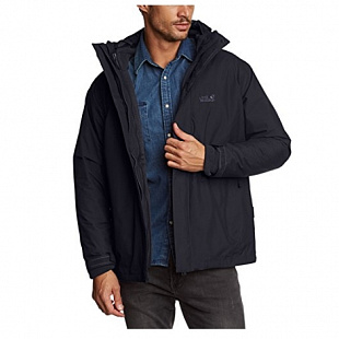 Куртка мужская Jack Wolfskin Iceland 3in1 Men black