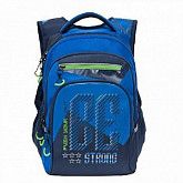 Рюкзак школьный GRIZZLY RB-050-3 /4 blue