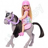 Кукла Barbie Chelsea Doll & Horse Toy Set (HTK29)