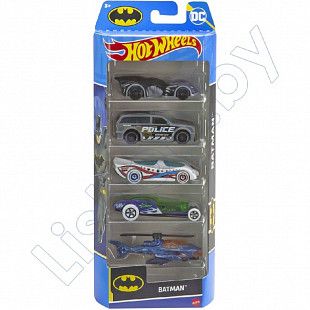 Набор машинок Hot Wheels Batman 5 шт. (1806 HTV44)