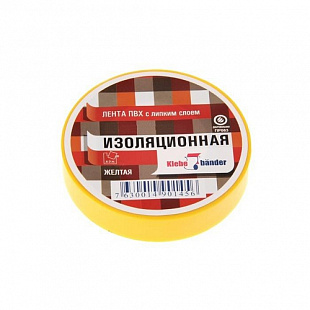 Изолента ПВХ Klebebander 19мм/20м TIK902T/200/5 Yellow
