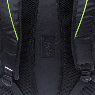 Рюкзак городской GRIZZLY RU-138-3 /1 black/light green