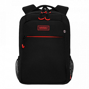 Рюкзак школьный GRIZZLY RB-156-1	/4 black/red
