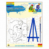 Холст-мини с красками Рыжий Кот На море 10,2х15,2 см Х-6011