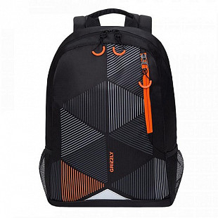 Рюкзак городской GRIZZLY RQ-011-3 /3 black/orange