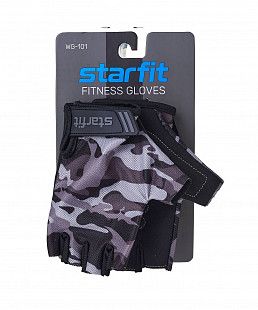 Перчатки для фитнеса Starfit WG-101 grey camouflage