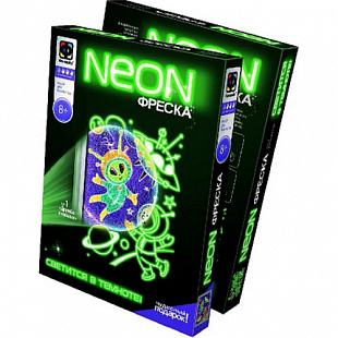 Творческий набор Fantazer 67763 Неон фреска «Дружба в космосе» 430001