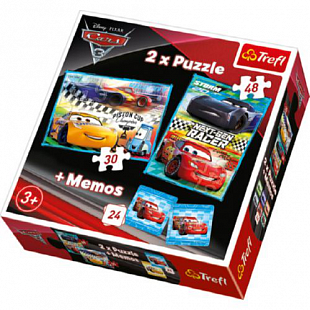 Пазлы 2в1 + игра Тачки 3 Гонка нового поколения 90706