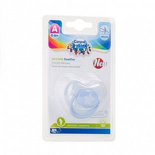 Пустышка анатомическая силиконовая Canpol babies Pastelove 0-6 мес. (22/419) blue