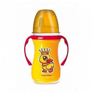 Поильник Canpol babies Easy Start силиконовый носик 6м+ 240 мл (35/202) yellow