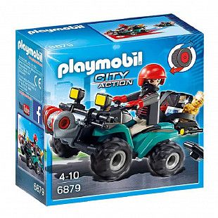 Игровой набор Playmobil Грабитель на Квадроцикле (6879)