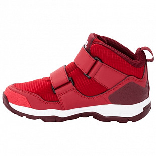 Водонепроницаемые кроссовки детские Jack Wolfskin Mtn Attack 3 Texapore Mid Vc K red / dark red