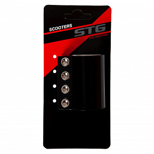 Зажим STG Х84091 34.9 для рулей трюковых самокатов, HIC Standart и Oversize (31,8-34,9 мм) с болтами и проставкой, black
