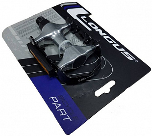 Педали Longus MTB Al/Fe silver 400910S