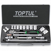 Набор головок Toptul 1/2 10-32 мм Pro Line GCAD1802