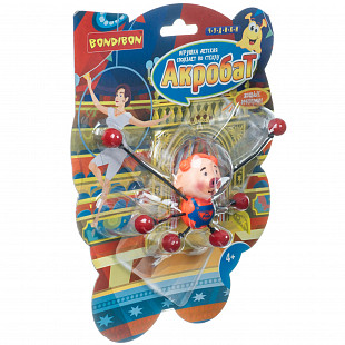 Игрушка Bondibon Чудики Сползает по стеклу Акробат Поросенок ВВ4281