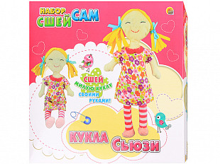 Набор для творчества Рыжий Кот Сшей сам Кукла из ткани Сьюзи WG40520