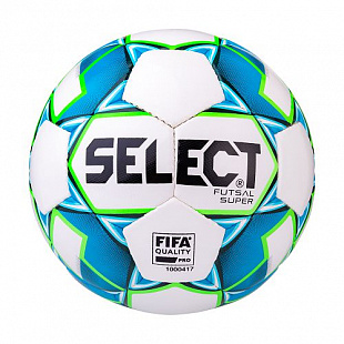 Мяч футзальный Select Futsal Super FIFA 850308 №4 White/Blue/Green