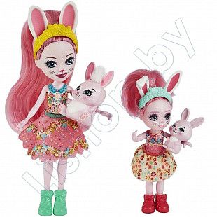 Кукла Enchantimals Сестрички с питомцами Бри и Беделия Кроля (HCF79 HCF84)