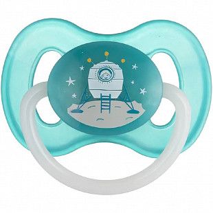 Пустышка Canpol babies Латексная Круглая 0-6 мес. (23/221_blu_new) blue