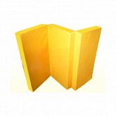 Мат гимнастический складной 1х1,5х0,1 м yellow