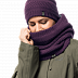 Шарф женские Jack Wolfskin White Rock Loop Women aubergine 1906371-1600
