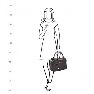 Женская сумка из кожи Pola 9033 dark beige