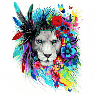 Картина по номерам Picasso Цветочный лев PC4050477