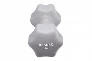 Гантель неопреновая Bradex 5 кг SF 0545 grey