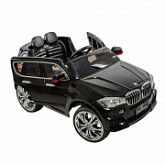 Детский электромобиль RS BMW X5 black (Встроенный планшет MP4)