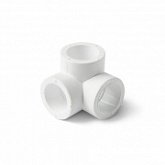 Тройник полипропиленовый Pro Aqua PP-R двухплоскостной 20 white PA17308P