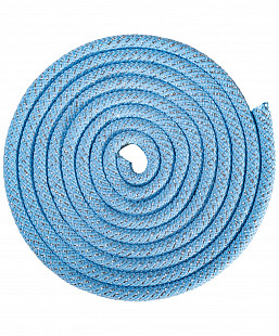 Скакалка Amely для художественной гимнастики с люрексом RGJ-403 3м blue/silver