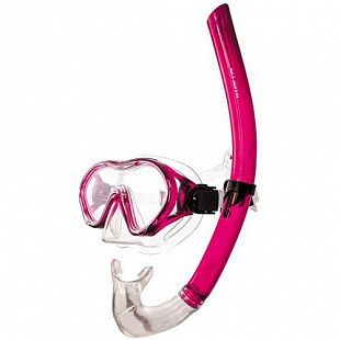 Набор для плавания (маска+трубка) детский Atemi 24100 pink