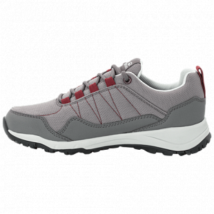 Полуботинки женские Jack Wolfskin Maze Texapore Low W tarmac grey / burgundy