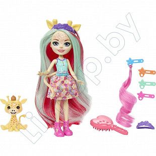 Игровой набор Enchantimals Гламурные прически Жирафа Джиллиан (HNV29)