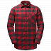 Рубашка мужская Jack Wolfskin Red River Shirt red lacquer checks