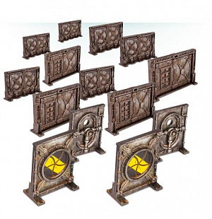 Набор аксуссуаров Games Workshop Warhammer Necromunda Bulkhead Doors 300-05