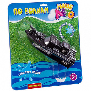 Катер пожарных Bondibon водомётный с брандспойтом "Наше Лето" M6507 black