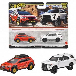 Машинка Hot Wheels 2025 Premium 2 шт. Subaru Crosstrek + Toyota 4Runner (HBL96 JBK98)