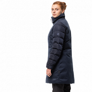 Пальто женское Jack Wolfskin Temple Hill Coat midnight blue