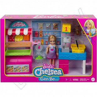 Игровой набор Barbie Кукла Челси Продавец в супермаркете (GTN67)