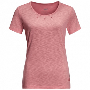Футболка женская Jack Wolfskin Travel Drape T W rose quartz