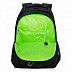 Рюкзак школьный GRIZZLY RU-136-1 /3 black/light green