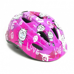 Велошлем Ausini Pink/White 09-3