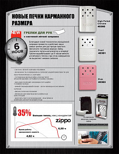 Каталитическая грелка Zippo 6 часов 40363 pink