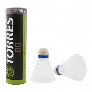 Воланы для бадминтона Torres 80 6 шт BD-107