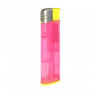 Зажигалка пьезо многоразовая U-78 TC5 pink